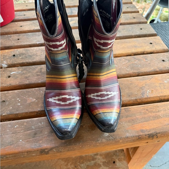 Ariat Colorful Striped Ankle Boots - Picture 3 of 3